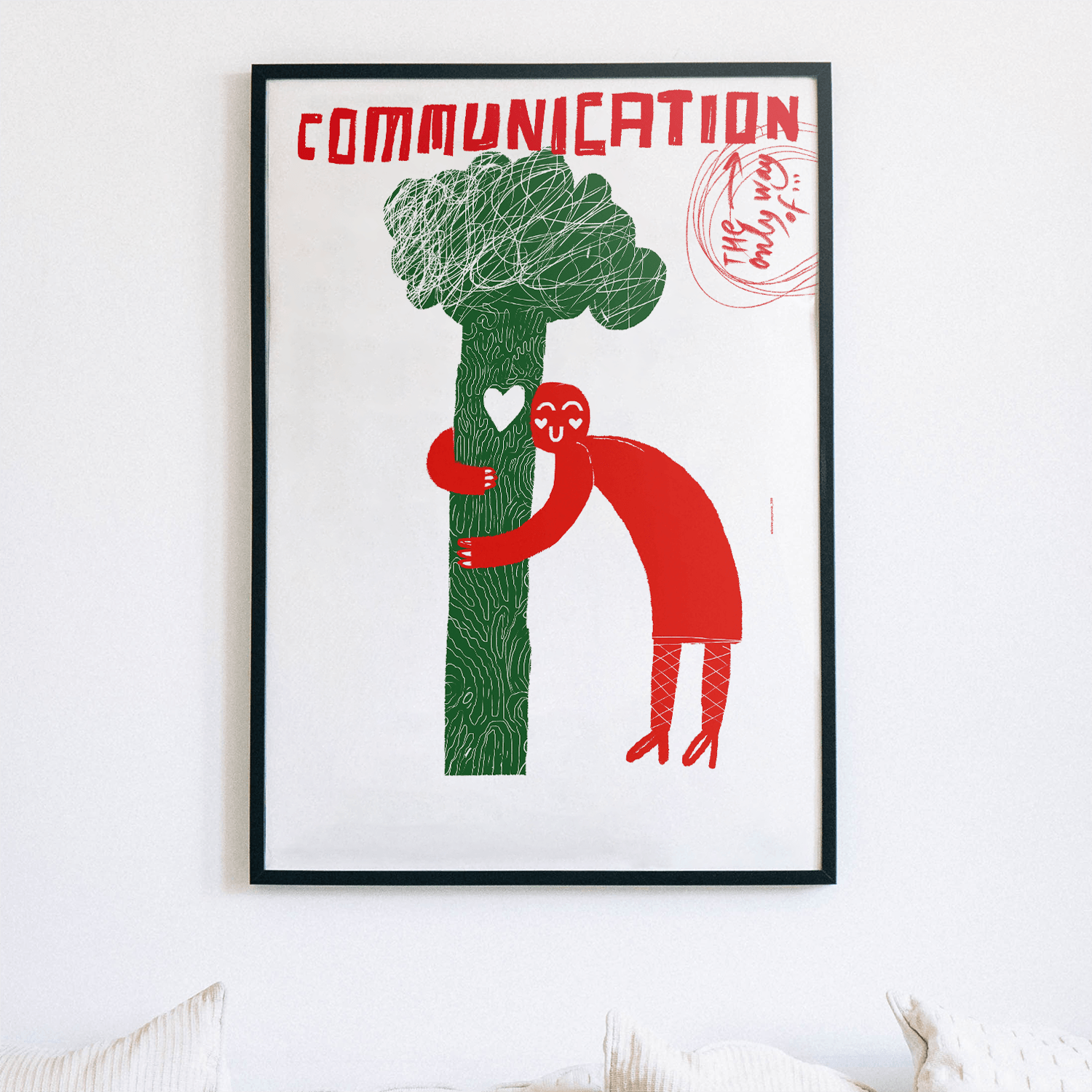Plakat: "The only way of communication"