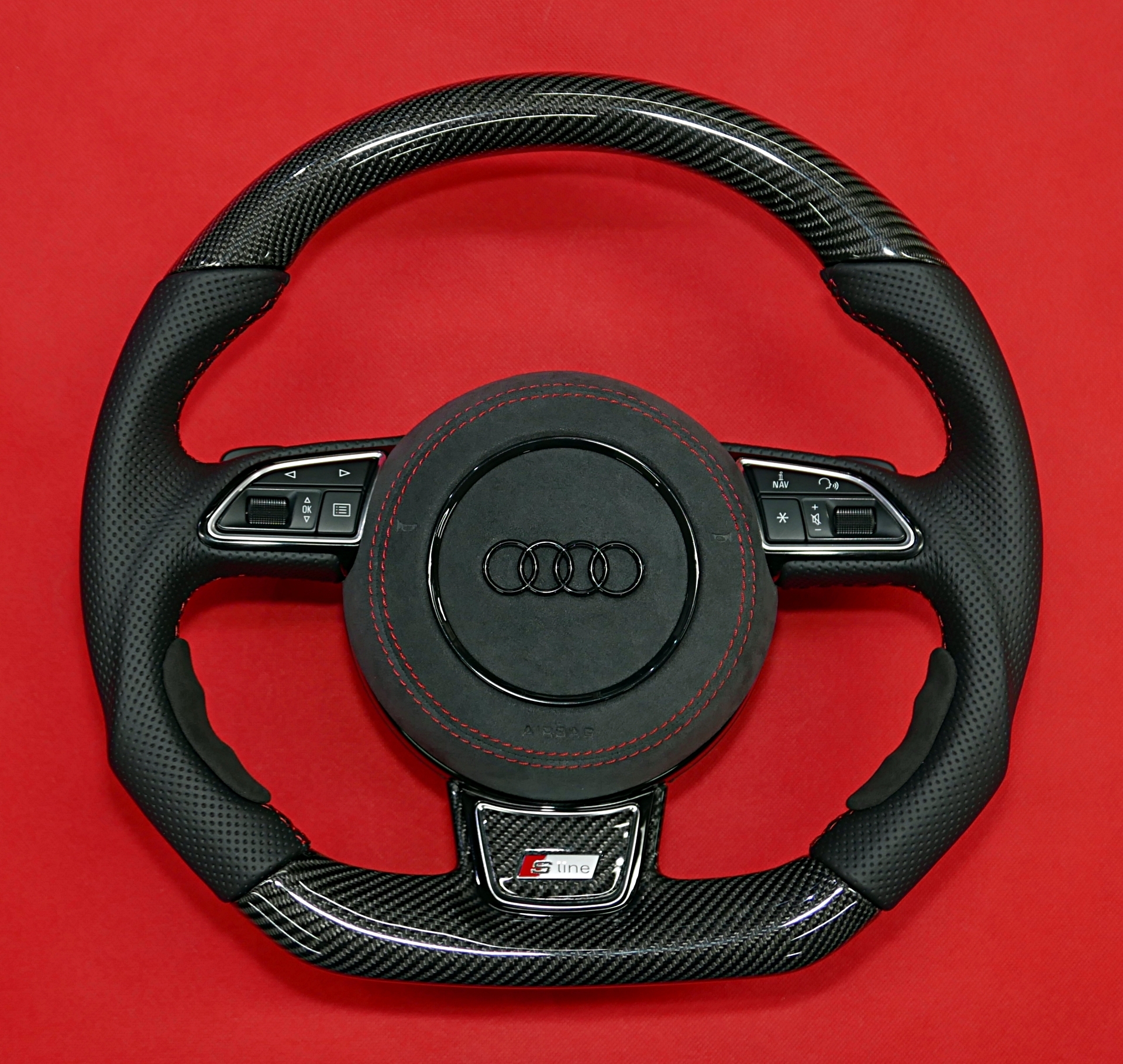 Carbon fiber steering wheel Audi A4 B8 S4 RS4