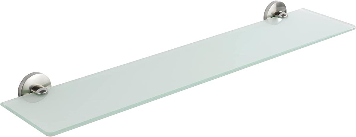 WENKO Szklana półka Cuba Matt - półka łazienkowa, 60 x 5 x 13,5 cm, matowa