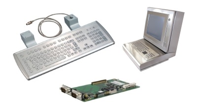 Akcesoria do komputerów przemysłowych - klawiatury przemysłowe, karty rozszerzeń, kable, złącza