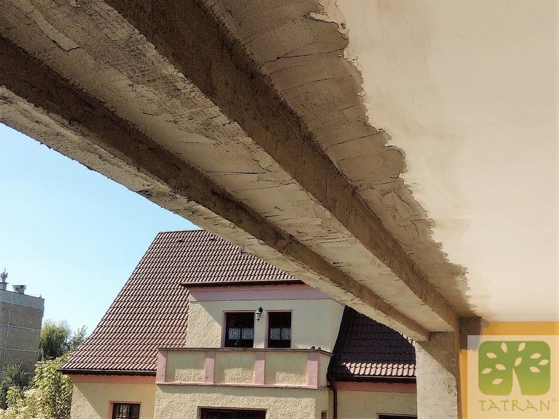 Racibórz – structural reinforcement by the composite materials 24,30m2
