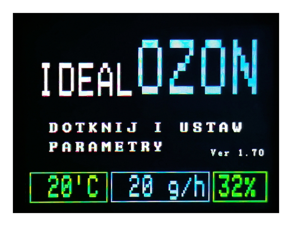 Panel ozonatora V2.4 do generatorów ozonu IdealOZON Platinum Quartz