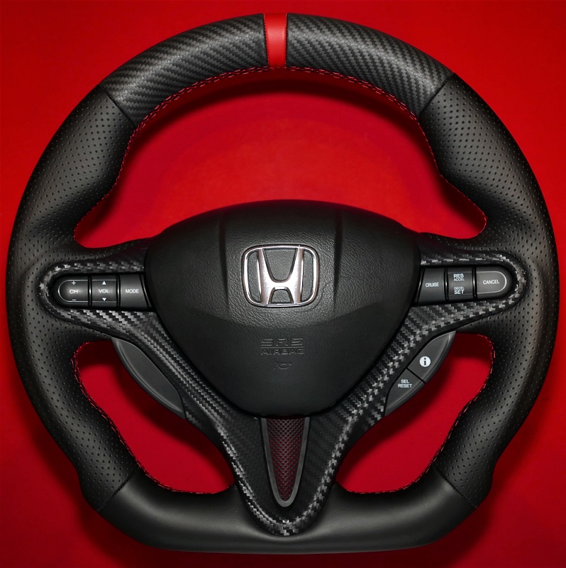 Soft carbon look kierownica Honda zmiana kształtu modyfikacja