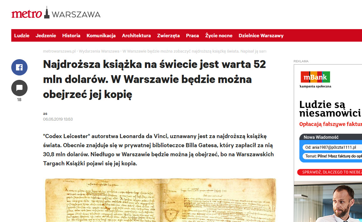 Artykuł Metro Warszawa