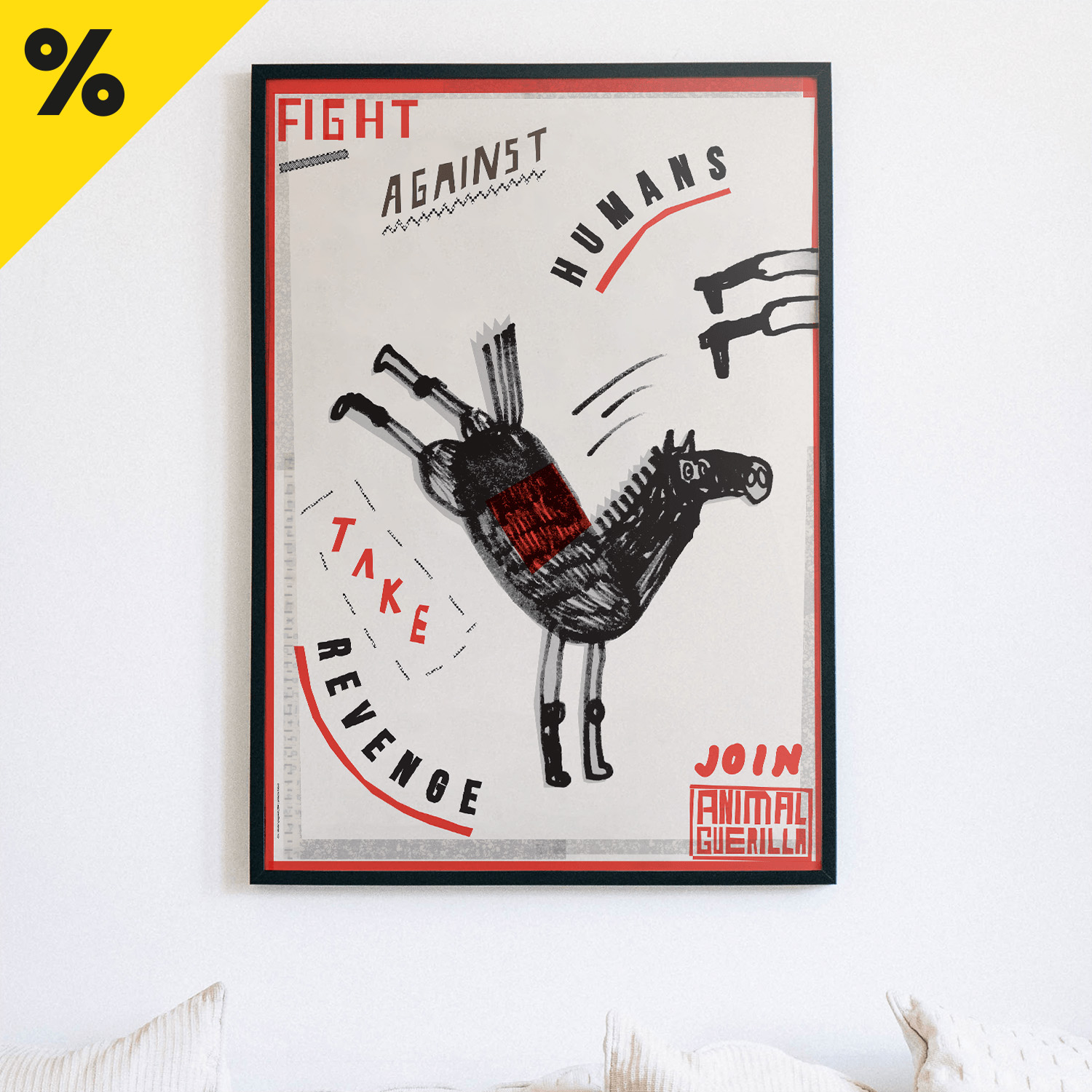 Plakat: "Animal guerilla"
