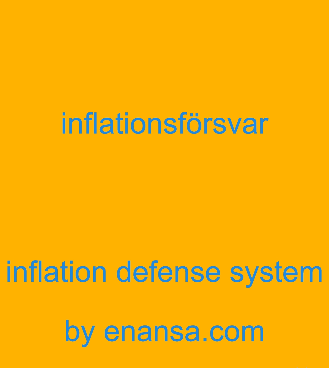 system för inflationsförsvar