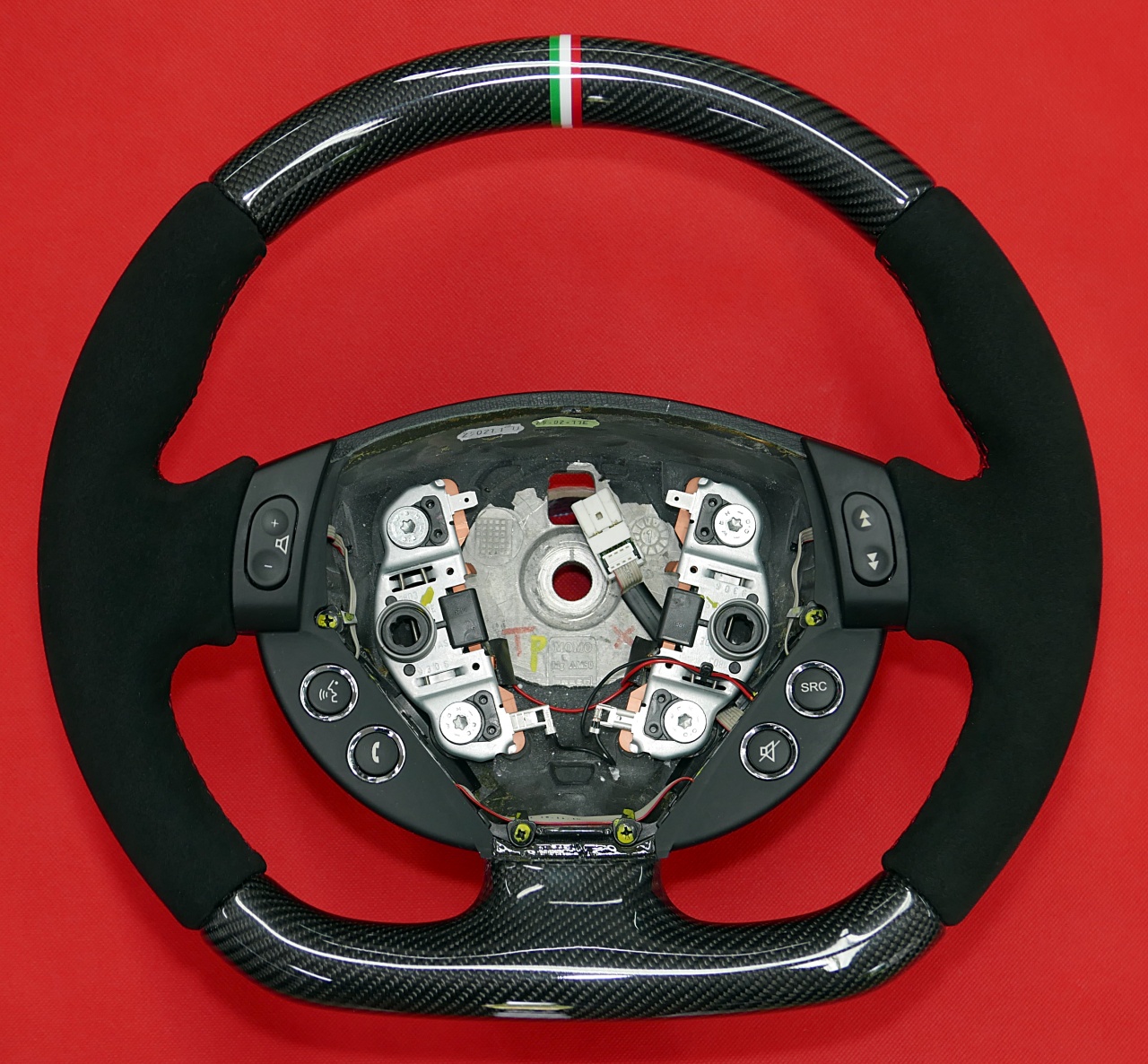 maserati flat carbon fiber steering wheel