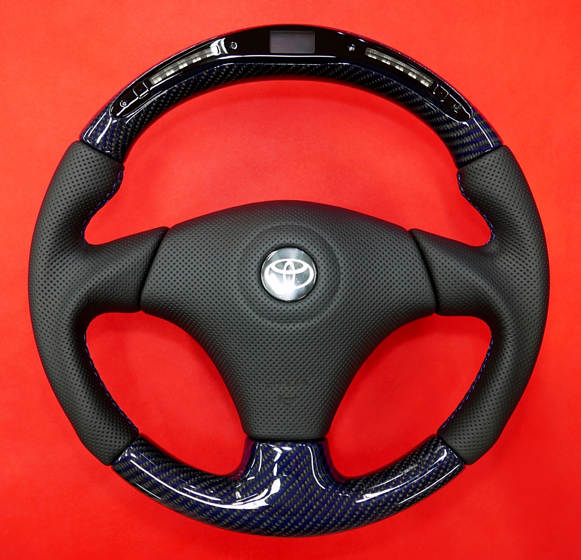 Toyota custom carbon fiber steering wheel
