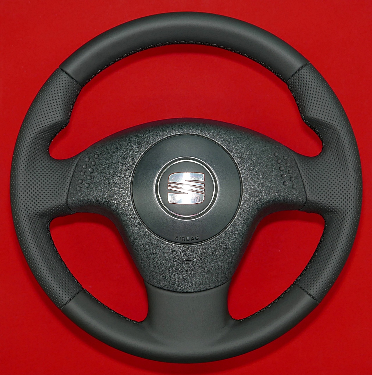 Kierownica Seat Tuning modyfikacja obszycie