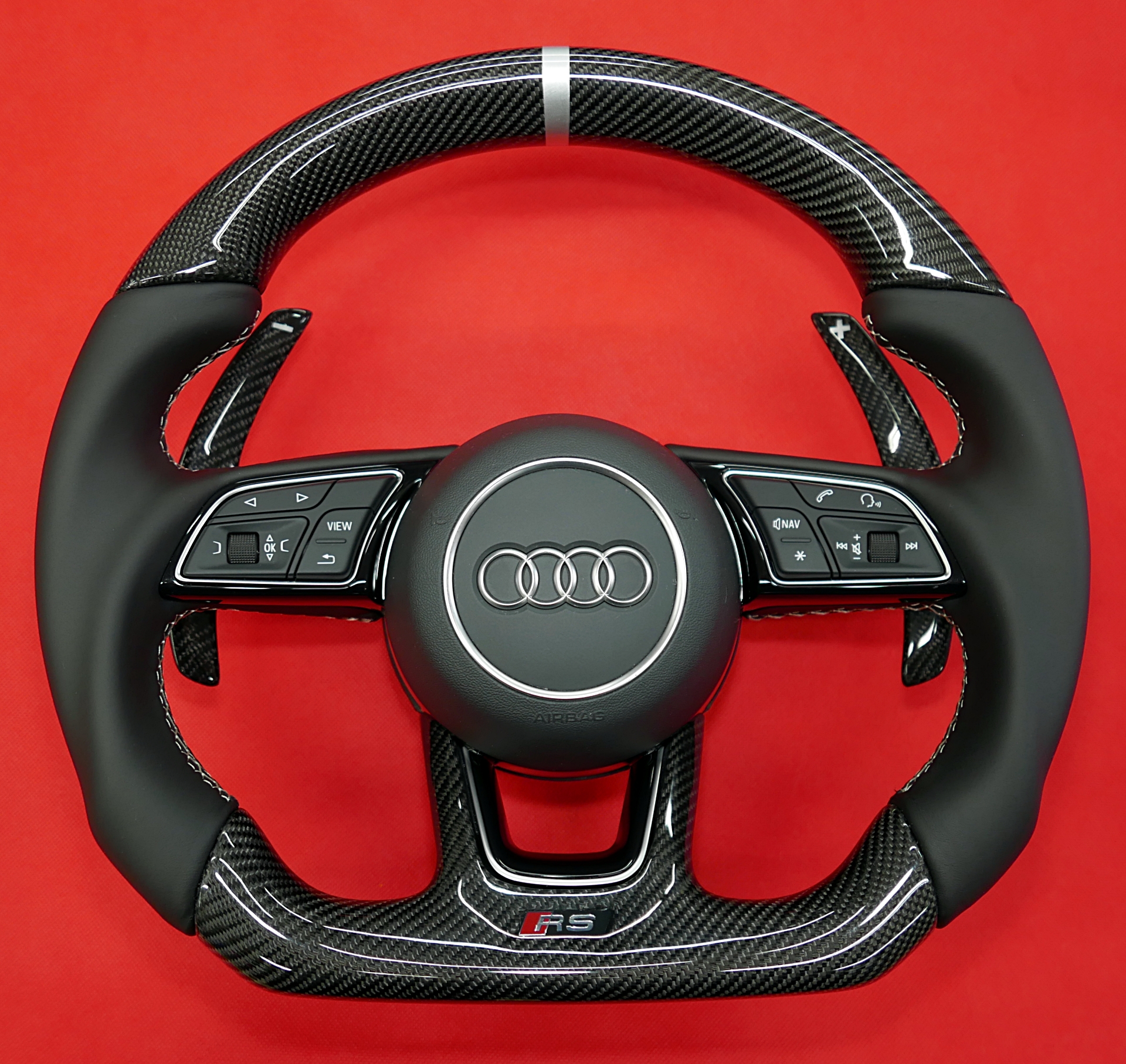 Audi carbon fiber steering wheel