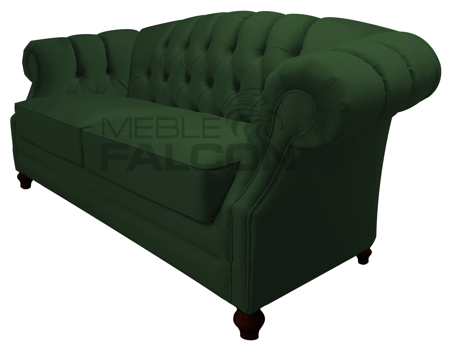 stylowa sofa chesterfield ciemna zieleń producent