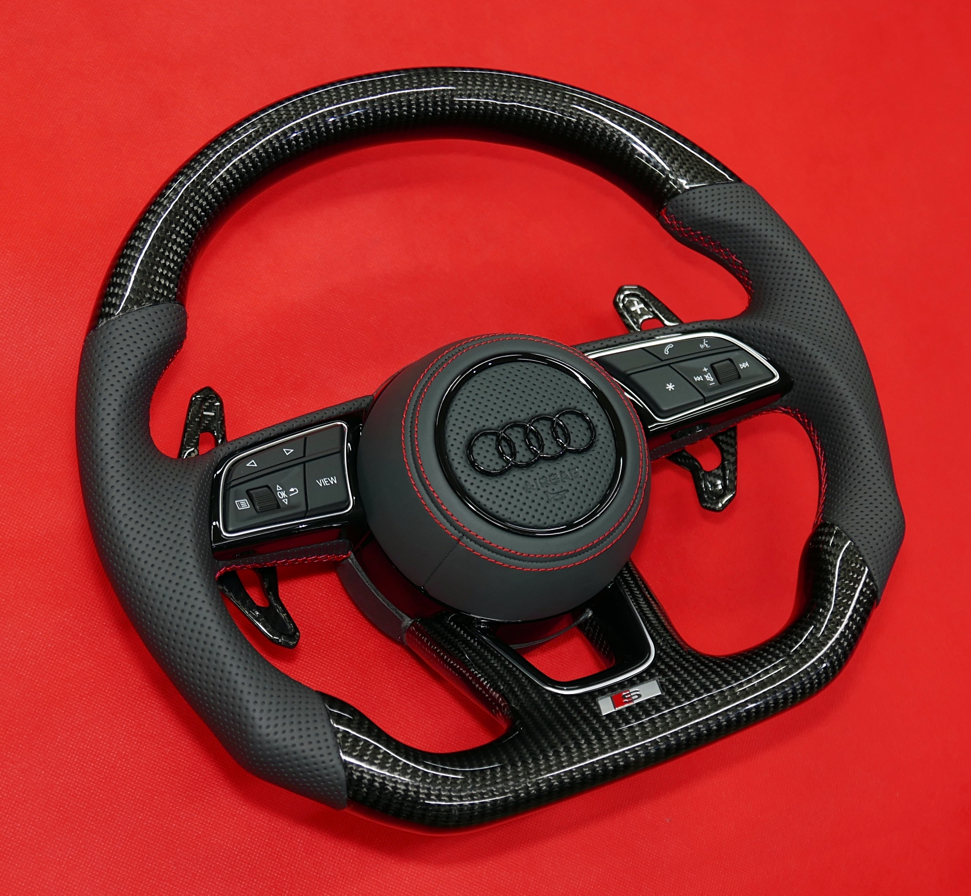 Carbon fiber steering wheel Audi A4 B8 S4 RS4