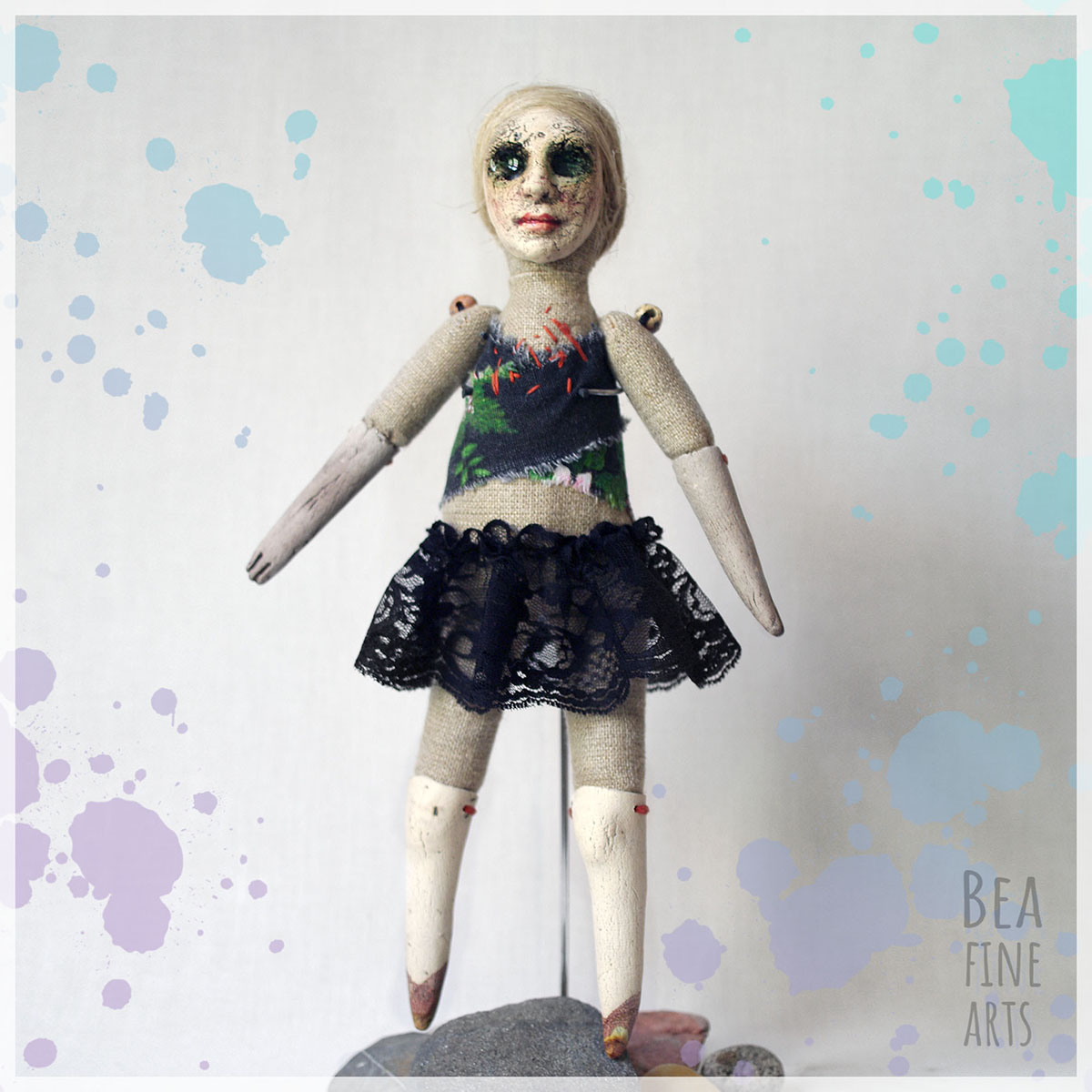 Ella - ceramiczna lalka artystyczna