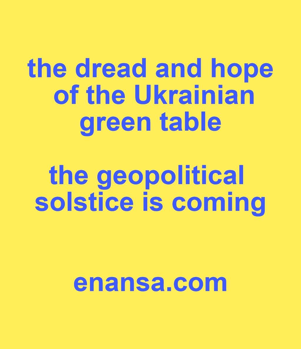 the Ukrainian green table is coming