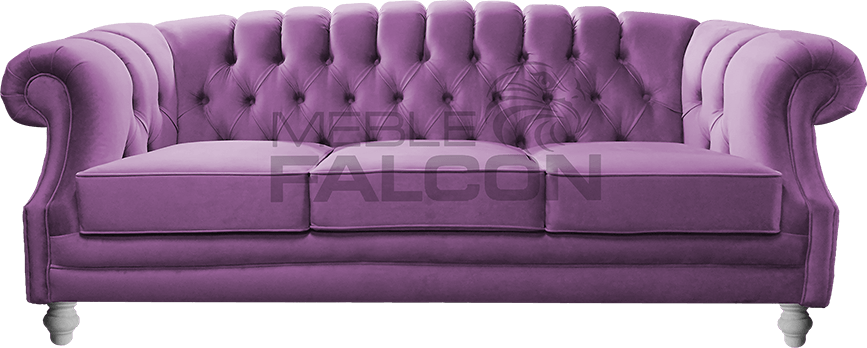 3-osobowa sofa chesterfield fioletowa producent