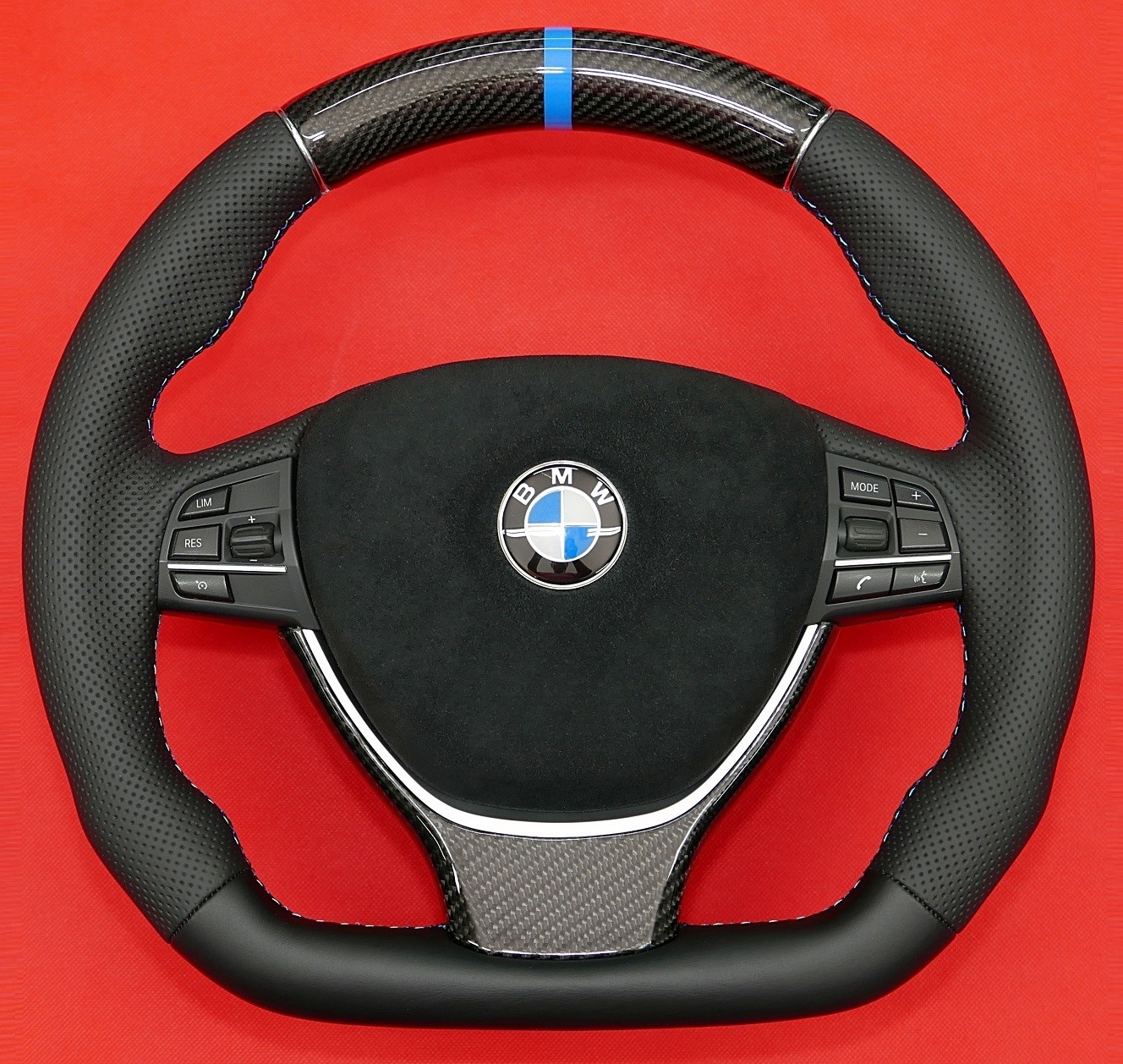 steering wheel BMW F10 carbon fiber customs modded