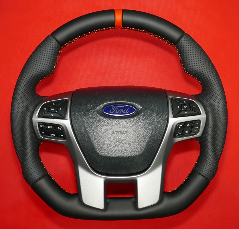 Ford F150 customs modded steering wheel
