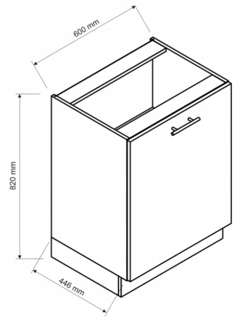 WYSPA 127,4 + szafka D60 i D60 BIAŁY POŁYSK