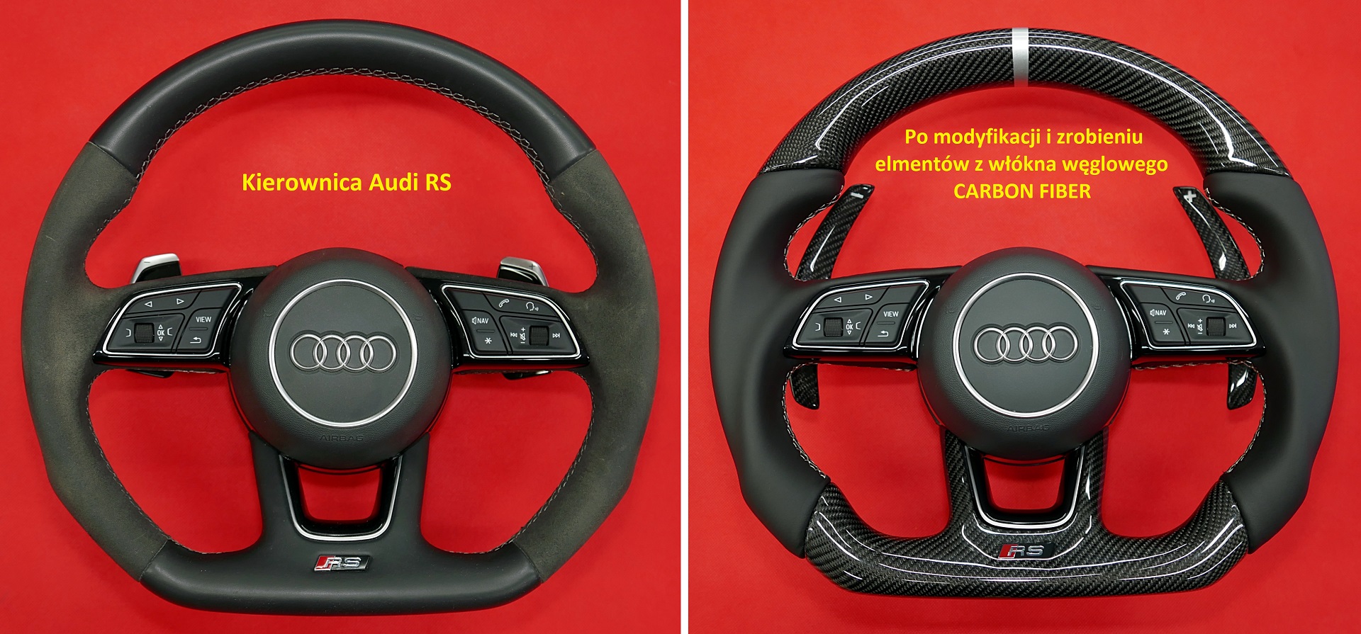 Audi RS Carbon Fiber steering wheel