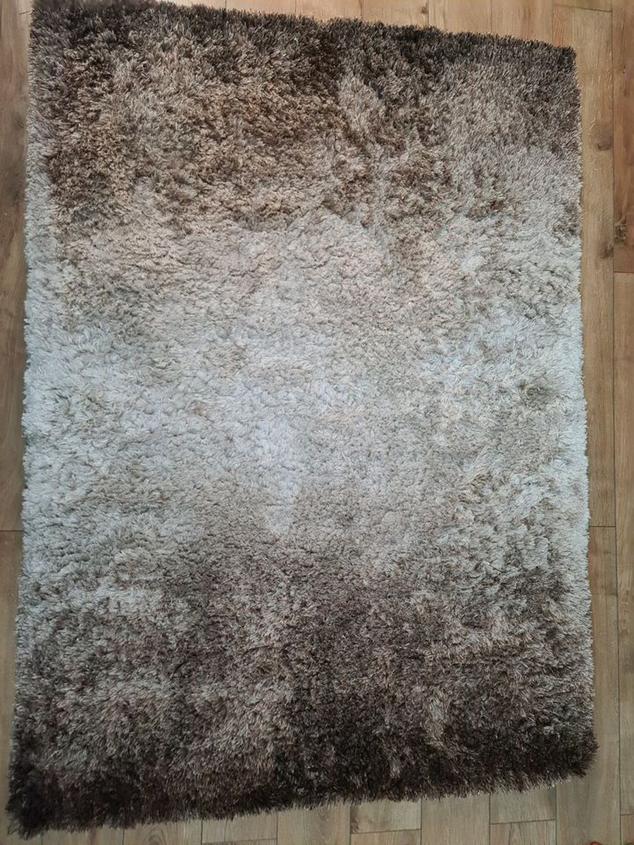 Shaggy dywan z wysokim runem, Whisper brązowy/taupe, 120 x 170 cm