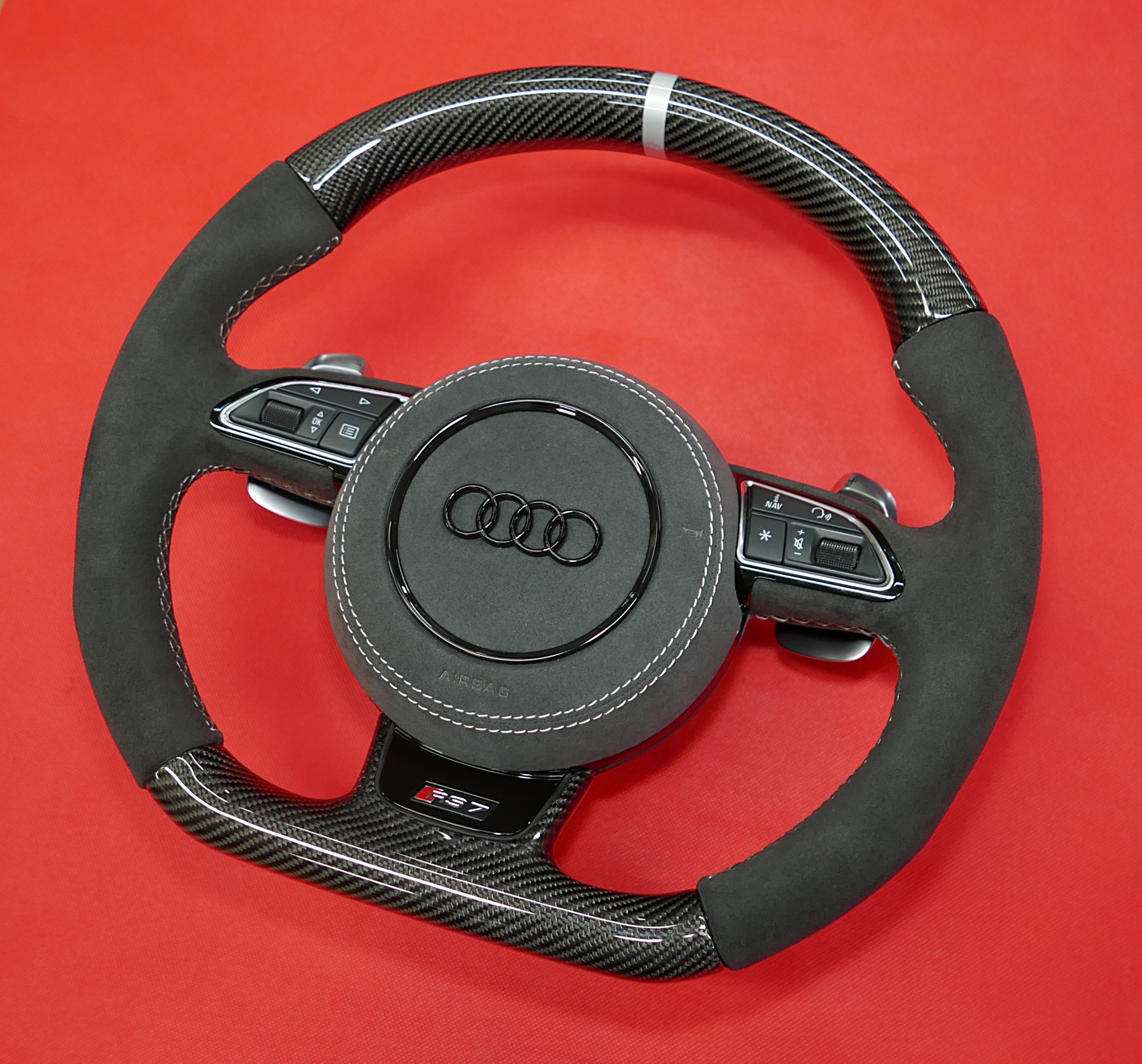 Carbon fiber Steering wheel Audi S7 S8 Competition