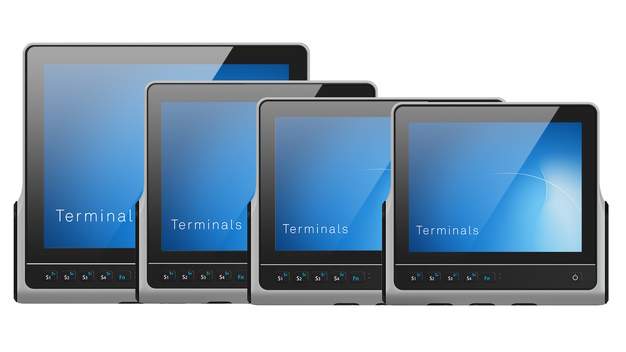 Terminale przemysłowe VMT9000 - rozmiary ekranów