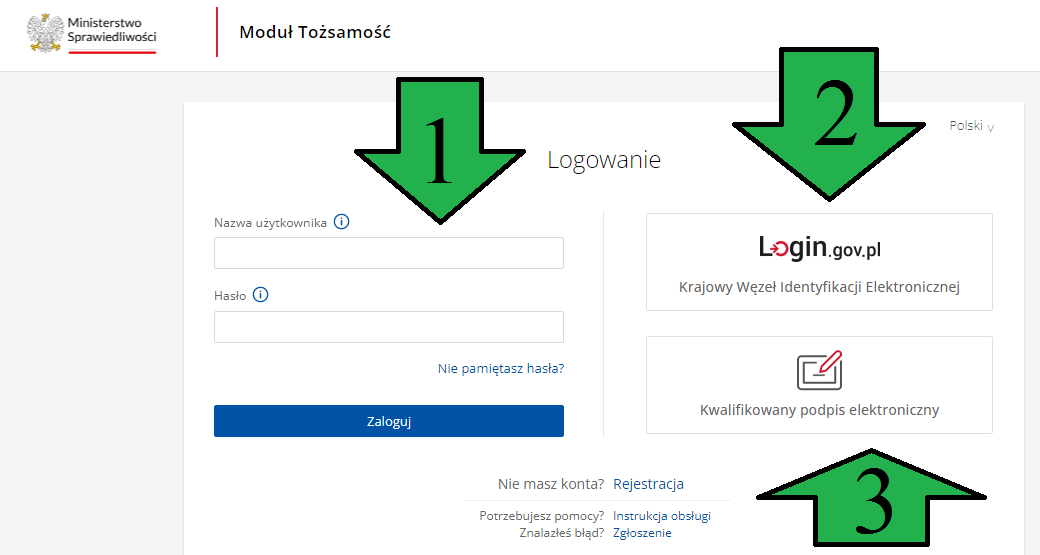 metoda logowania do PRSpng