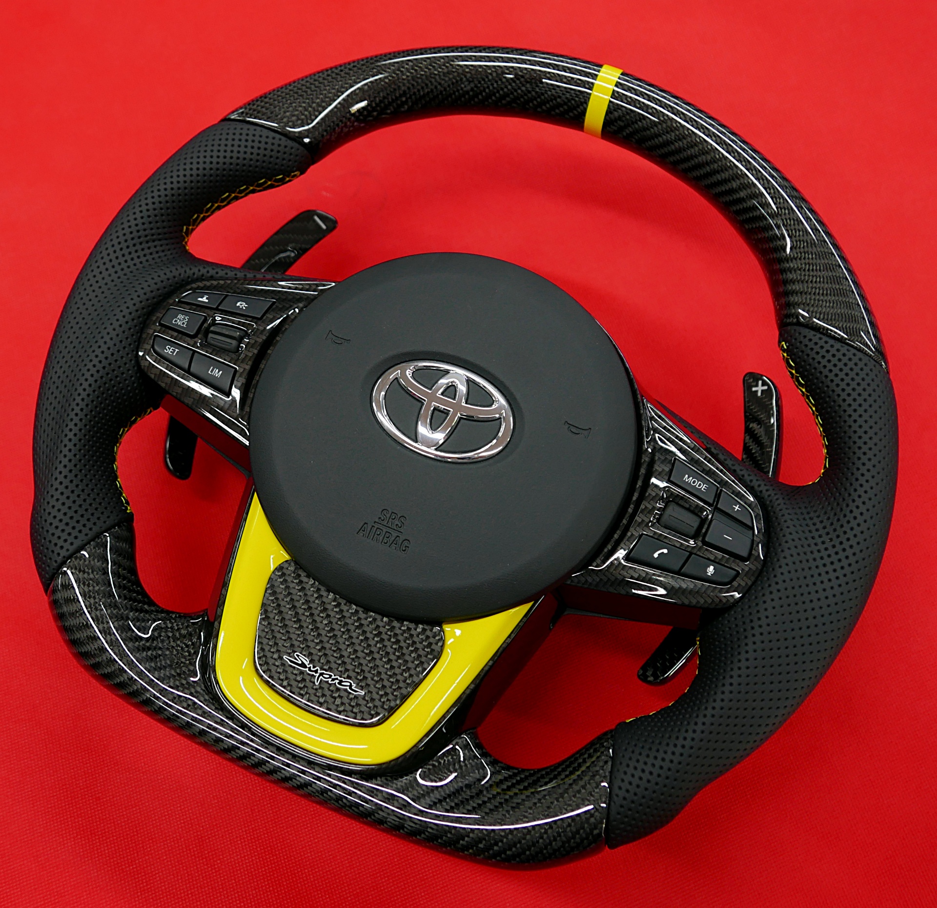 sport custom Carbon fiber steering wheel supra mkV