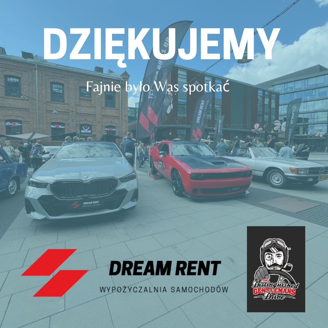 Wypożyczalnia samochodów Warszawa – Dream Rent na The Distinguished Gentleman's Drive