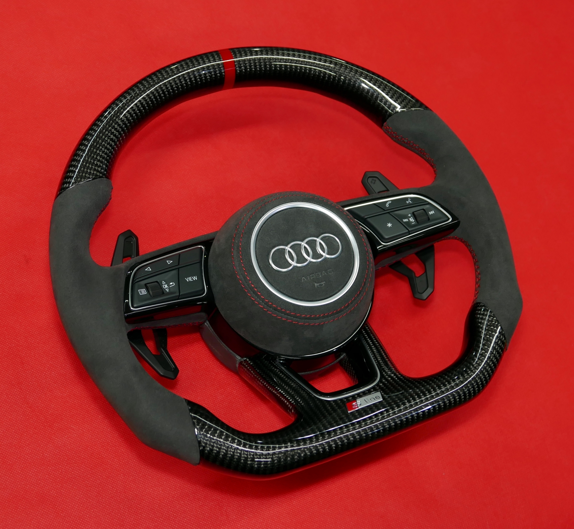 Custom carbon fiber steering wheel Audi A3 S3 RS3