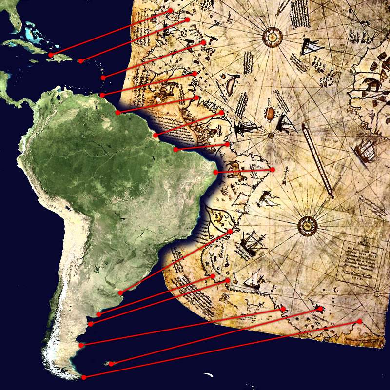 Mapa Piri Reisa. 1513