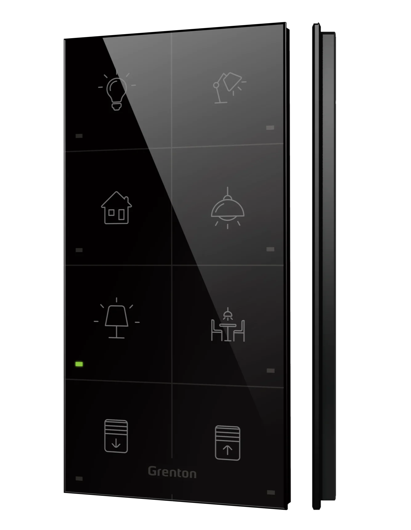 Touch Panel 8B Custom Icons Black