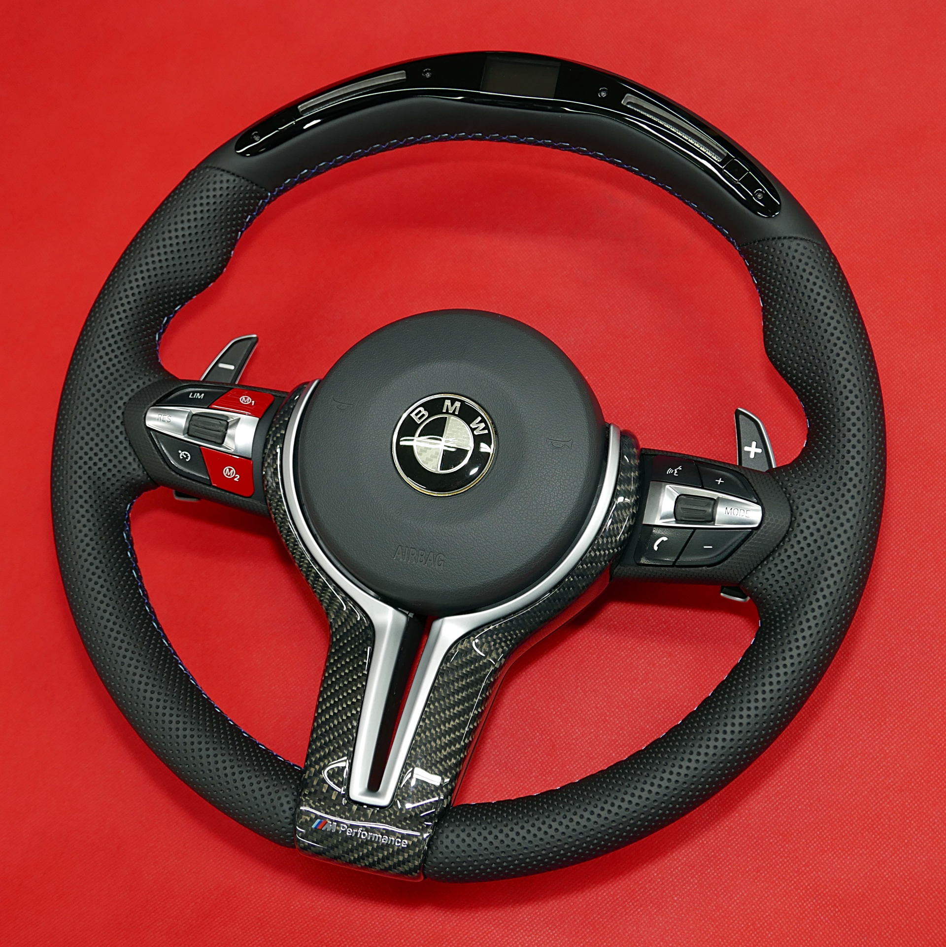 LCD LED steering wheel BMW XM3 XM5 XM6 carbon
