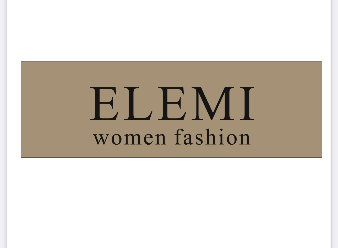 Elemi Women Fashion w Centrum Modlińska 6D