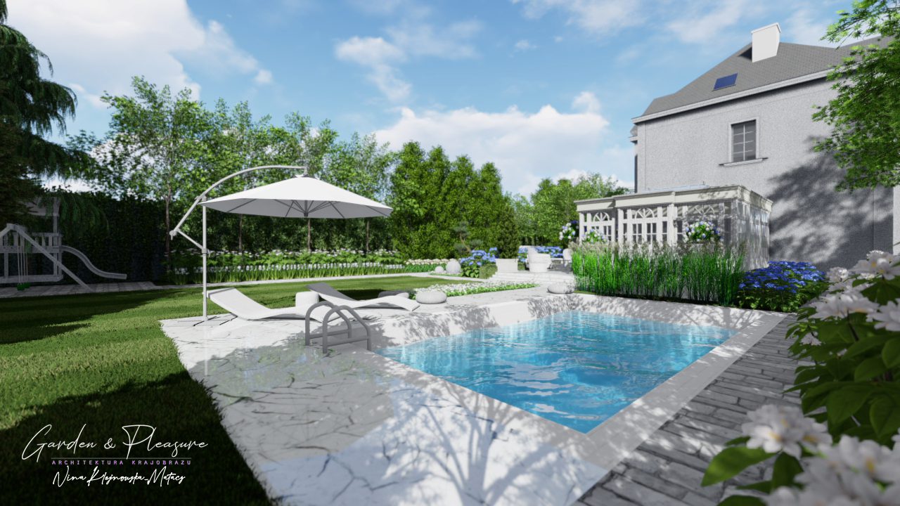 baseny ogrodowe warszawa basen ogrodowy projekt ogrodu z basenem garden and pleasure nina klejnowska mataczjpg