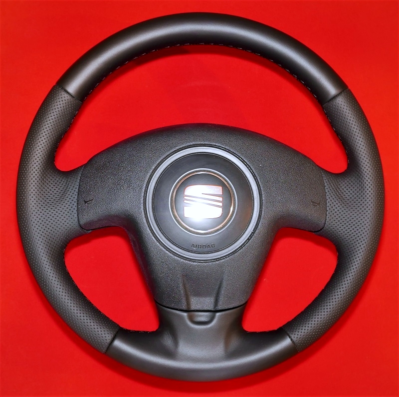 Kierownica Seat Tuning modyfikacja obszycie
