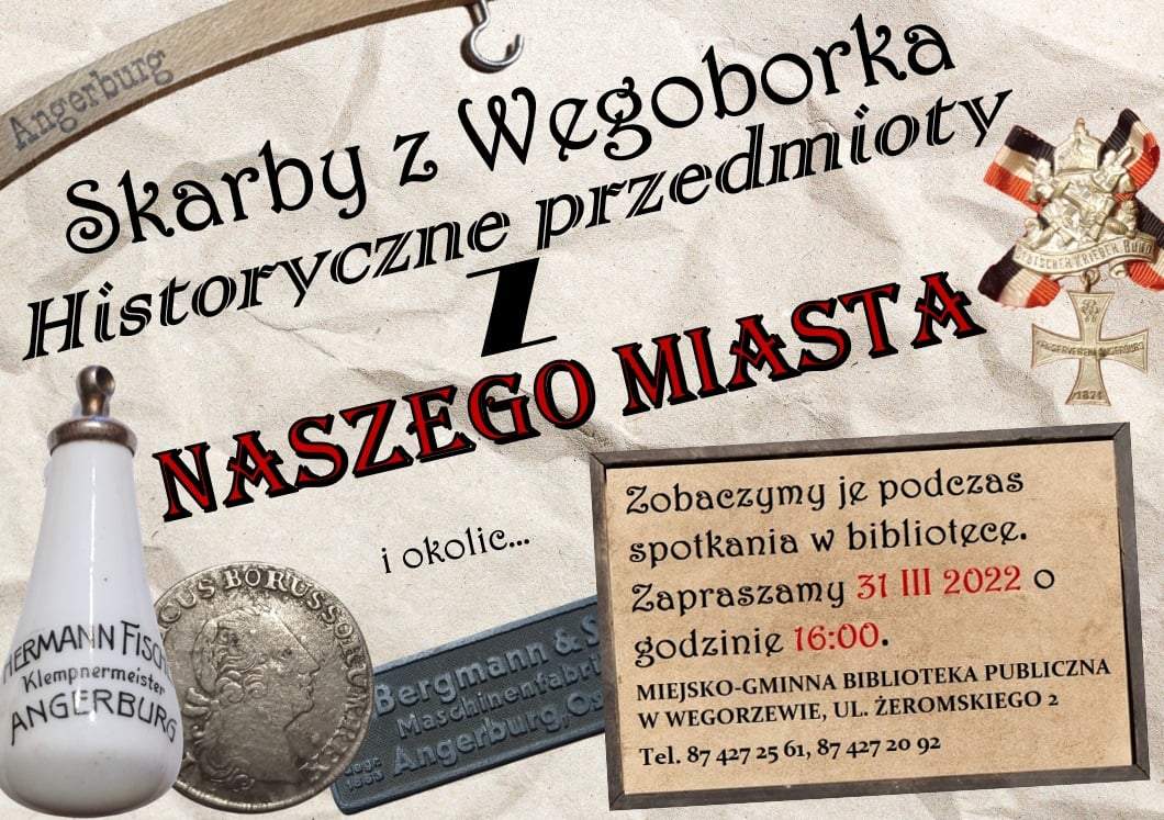 Zapraszamy do Miejsko- Gminnej Biblioteki Publicznej w Węgorzewie na kolejne spotkanie, które odbędzie się 31 marca w czwartek o godzinie 16:00.