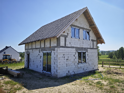 Wierzchucino Lębork Wejherowo montaż okien Trocal 76AD antracyt