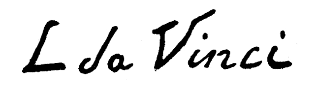 Autograf Leonardo da Vinci
