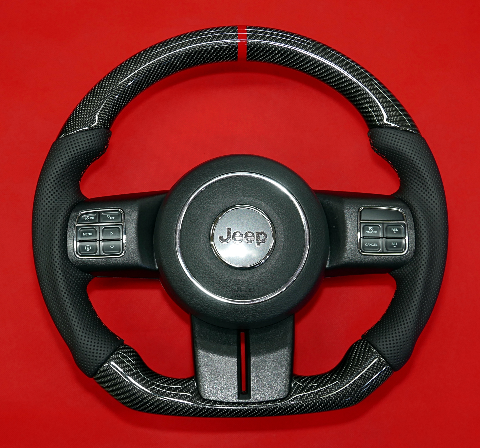 Carbon fiber steering wheel Jeep