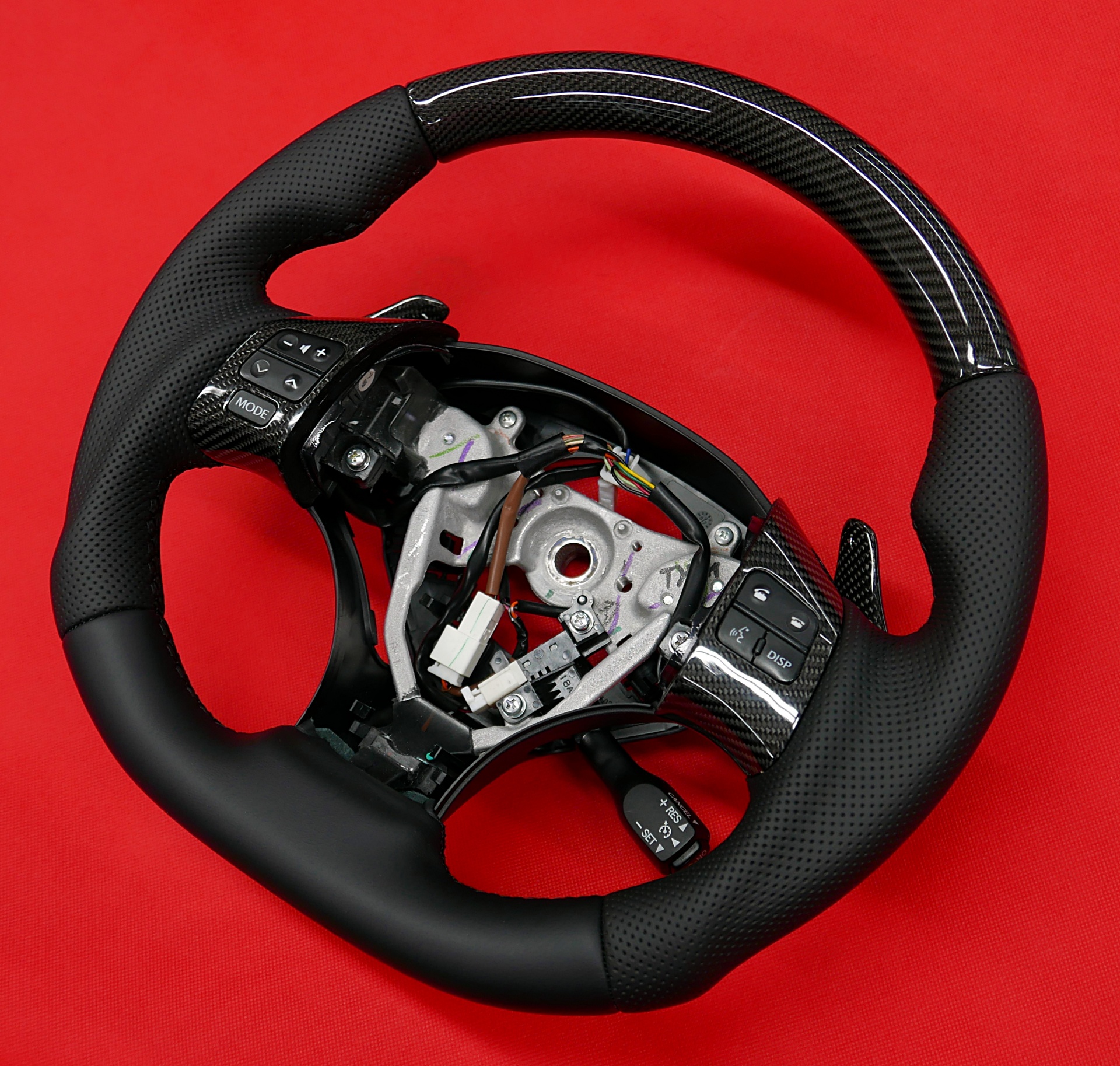 Carbon fiber customs steering wheel lexus