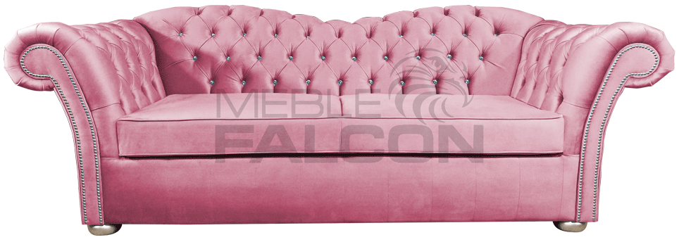 różowa sofa chesterfield polski producent mebli 