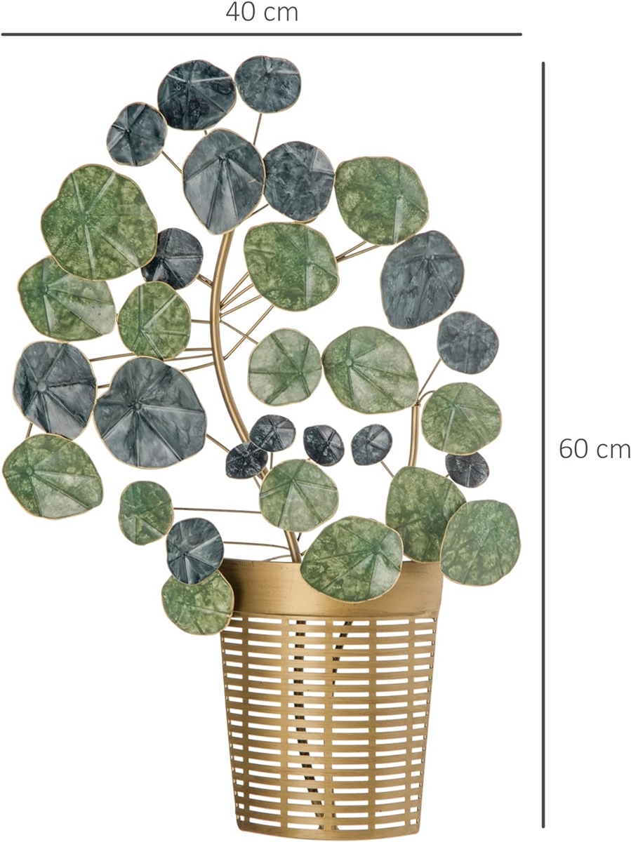 Obraz ścienny roślina doniczkowa 3D, dekoracja ścienna