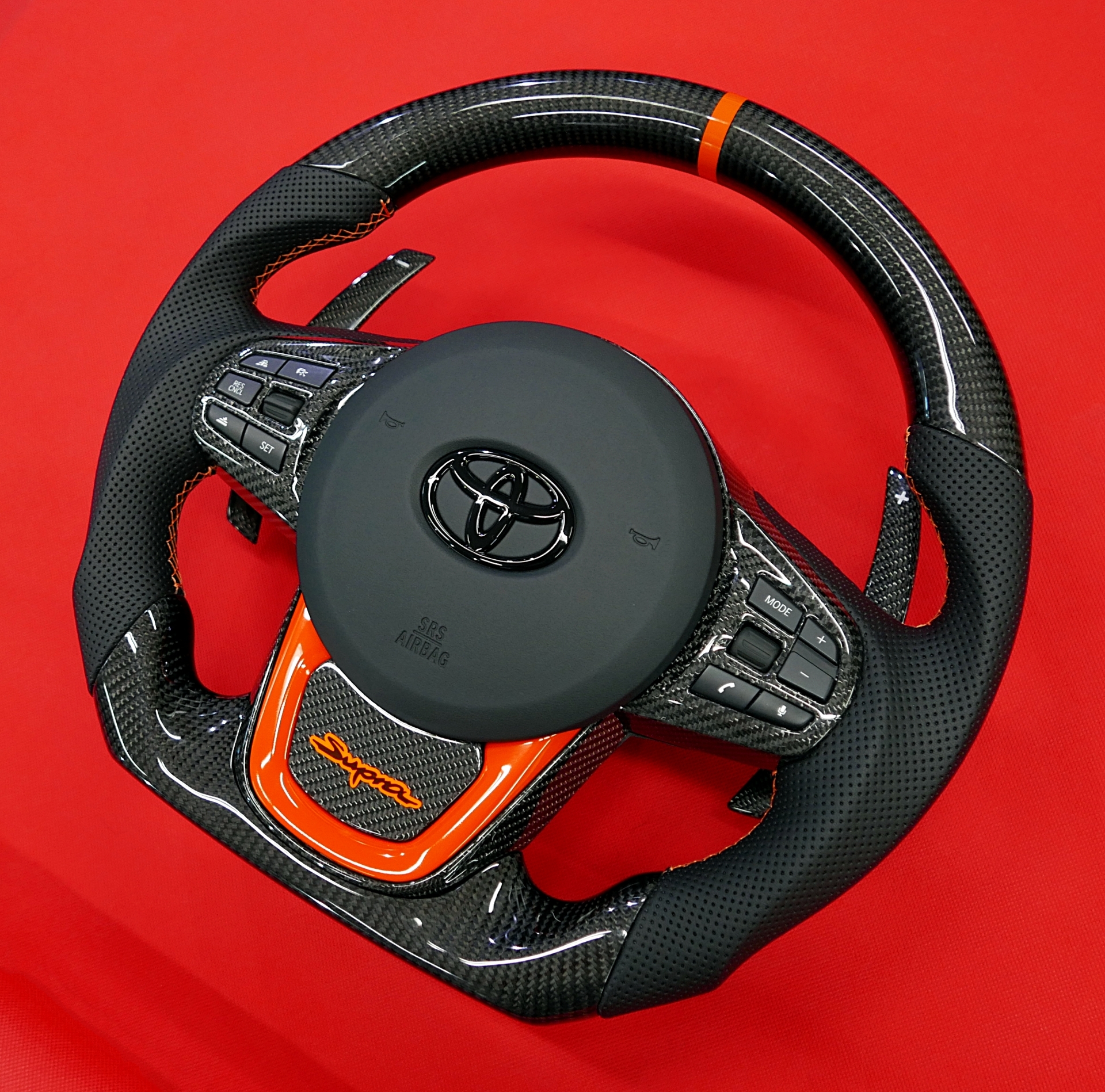 Carbon fiber steering wheel Toyota Supra