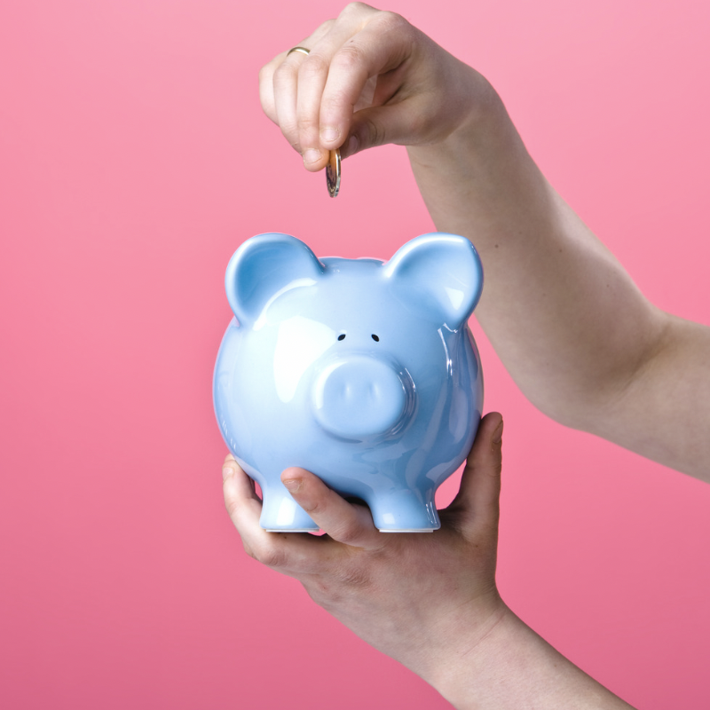 Pink Piggy Bank Photo Tax Day Social Media PostPNG