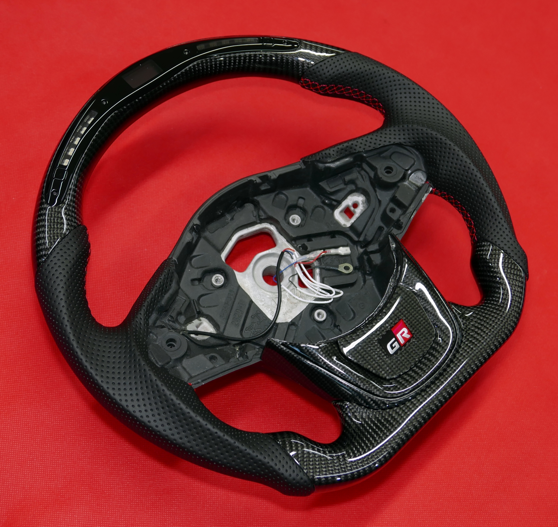 Custom carbon fiber steering wheel Toyota Supra GR