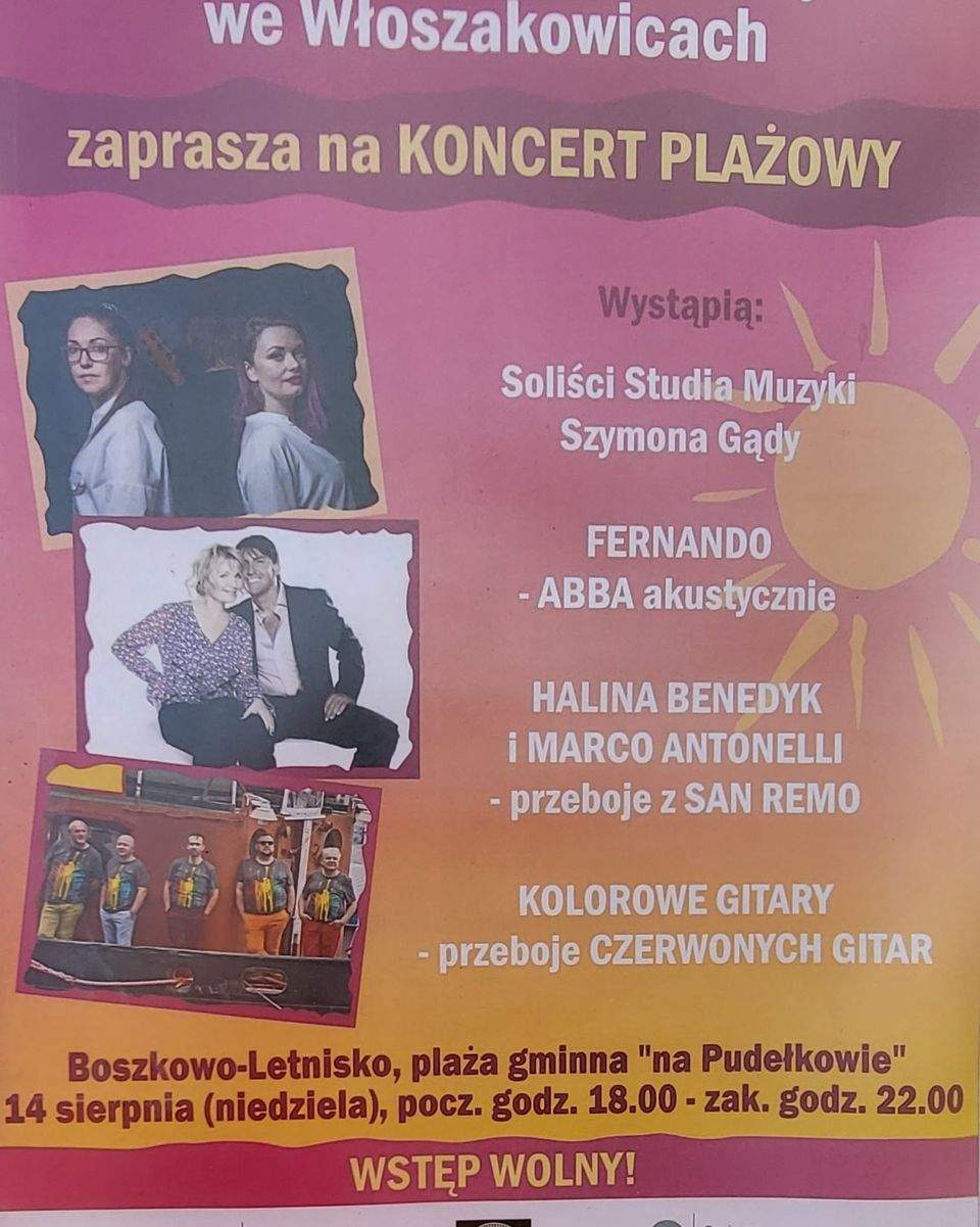 Koncert Plażowy w Boszkowie w polsko-włoskich rytmach
