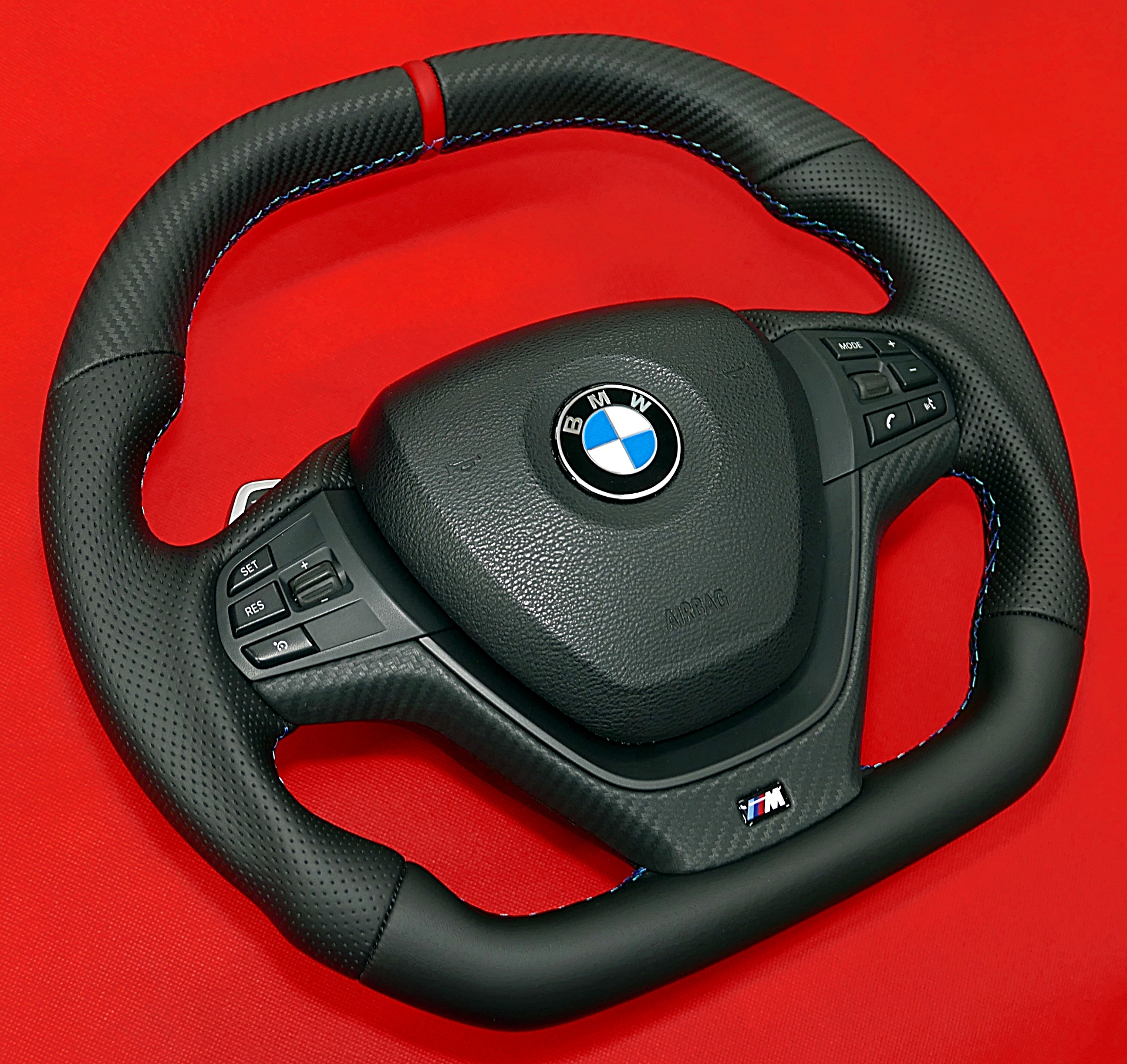 BMW X3 X5 X6 custom steering wheel flat bottom