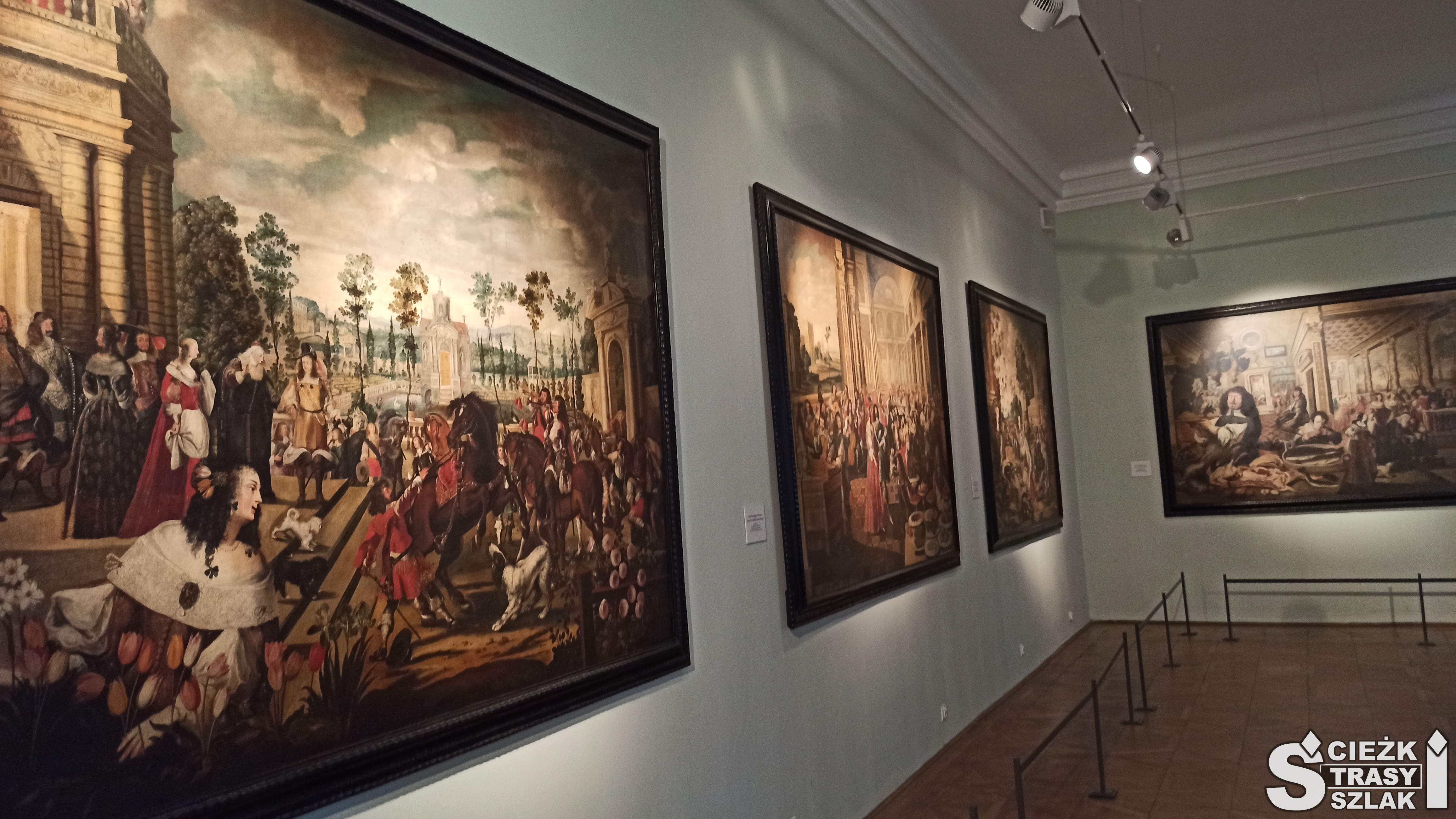 Galeria obrazów z kolekcji Hochbergów wystawiona w komnatach Zamku Książ