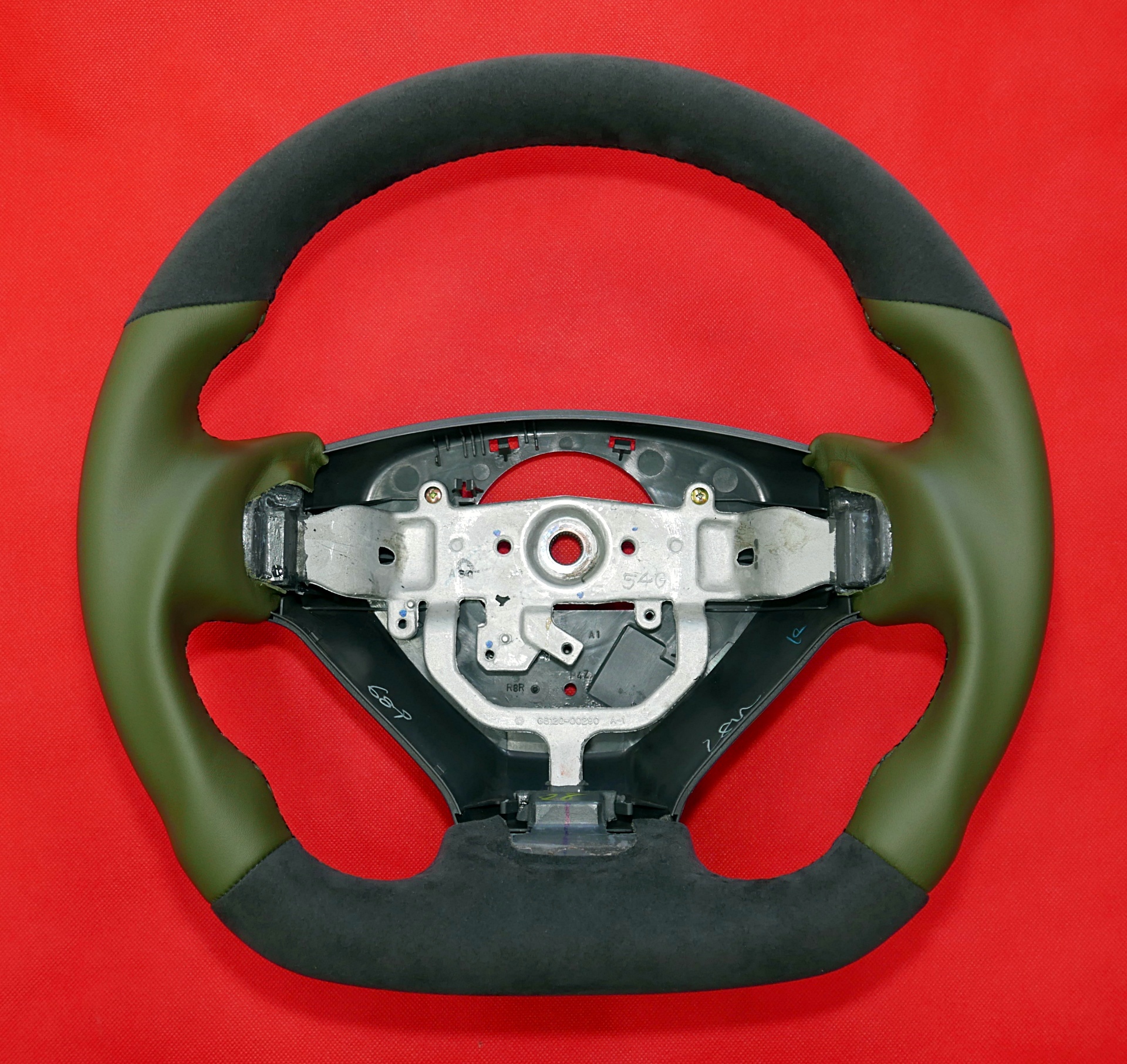 Suzuki custom steering wheel leather alcantara